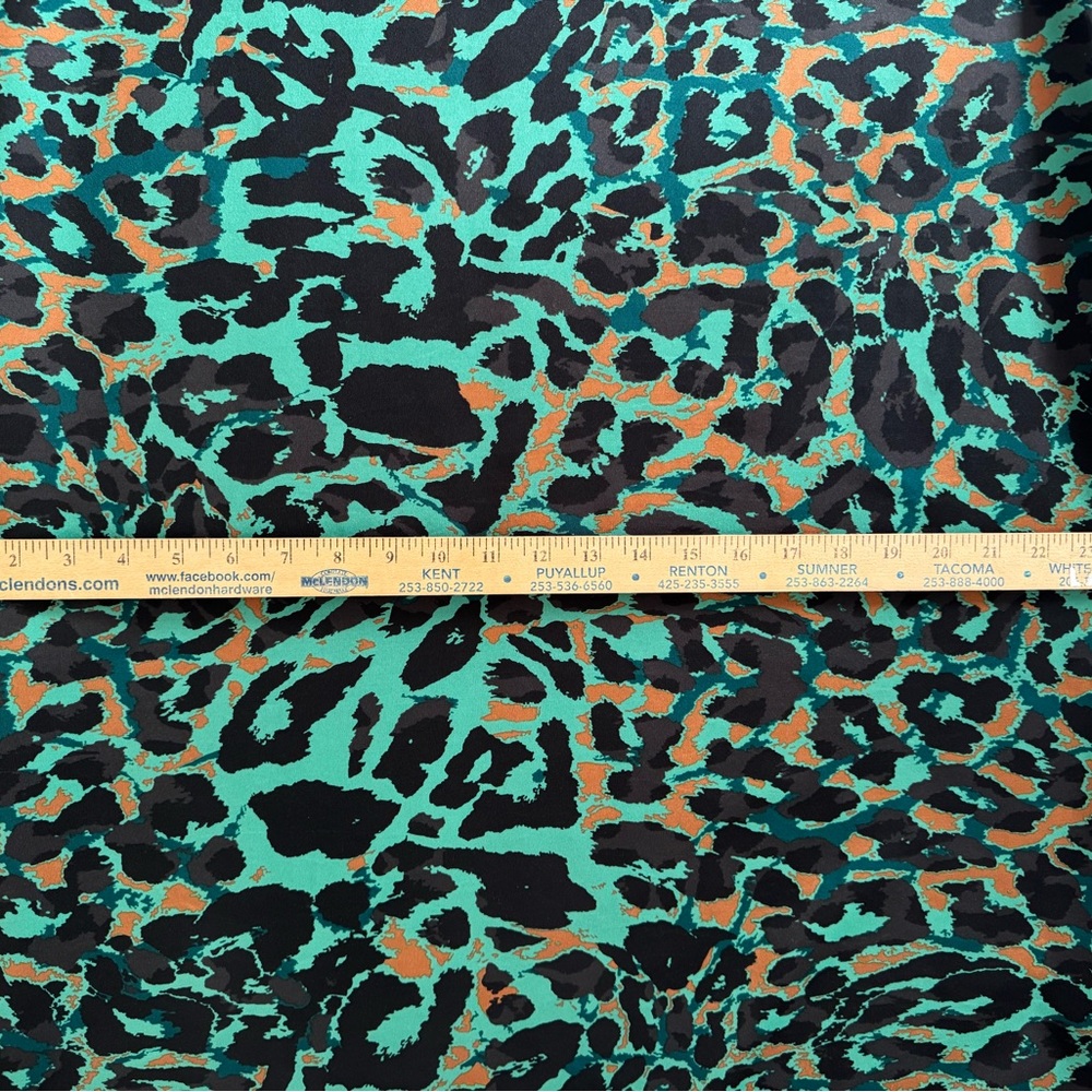 Chico’s | green animal print sleeveless‎ hi-low midi - Picture 5 of 7